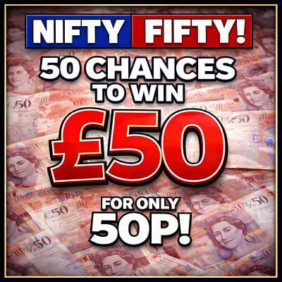 50 Chances to win £50 10.5.26